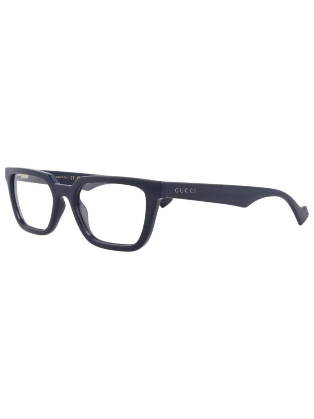 New Gucci Women's Eyeglasses Square Rectangle Injection Frame Mens Blue Blue